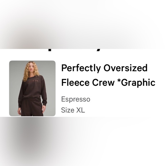 Lululemon Oversized Fleece Crew - Picture 3 of 3
